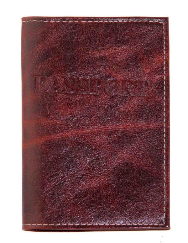 Leather passport cover KP 1001-62